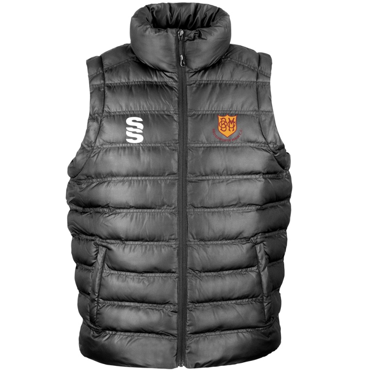 brodsworth main cc Padded Gilet : Black