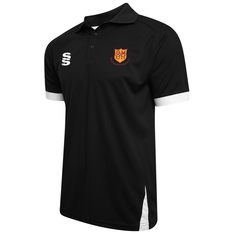brodsworth main cc Fuse Polo Shirt : Black /  White
