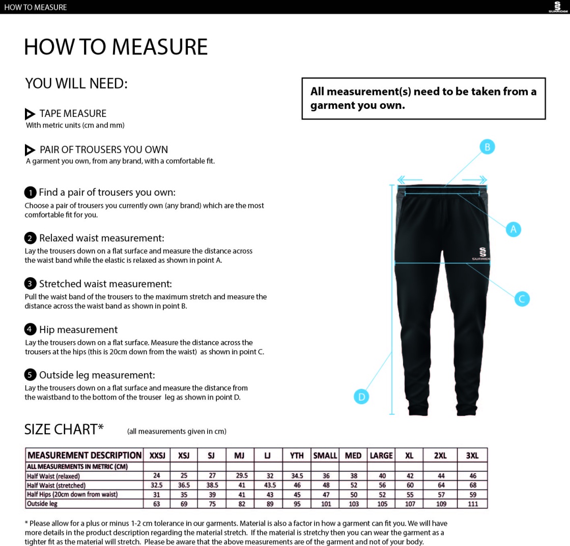 brodsworth main cc Dual Skinny Pant : Black - Size Guide